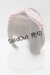m petit by misako / NINA'sコラボ AM*NIリボンカチューシャ  ピンク H-25-04-28-072-LO-AC-NS-ZH