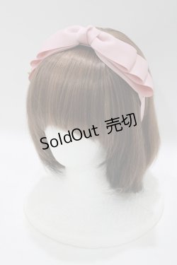 画像1: m petit by misako / NINA'sコラボ AM*NIリボンカチューシャ  ピンク H-25-04-28-072-LO-AC-NS-ZH