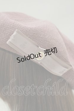 画像2: m petit by misako / NINA's AMカメオベレー  ピンク H-25-04-28-073-LO-AC-NS-ZH