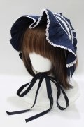 axes femme kawaii / メアリーハーフボンネット  ネイビー H-25-04-28-076-AX-AC-NS-ZH
