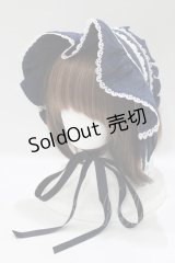 axes femme kawaii / メアリーハーフボンネット  ネイビー H-25-04-28-076-AX-AC-NS-ZH
