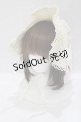 axes femme kawaii / メアリーハーフボンネット  アイボリ‐ H-25-04-28-078-AX-AC-NS-ZH
