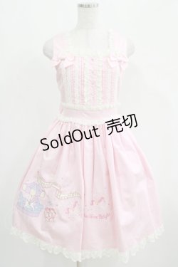 画像1: BABY,THE STARS SHINE BRIGHT / エルドラドアップリケジャンパースカートI Free ピンク H-25-04-28-007-BA-OP-NS-ZH