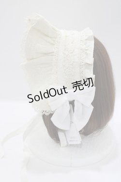 画像2: axes femme kawaii / メアリーハーフボンネット  アイボリ‐ H-25-04-28-078-AX-AC-NS-ZH