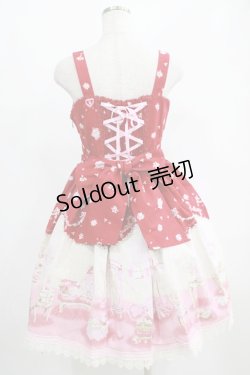 画像3: BABY,THE STARS SHINE BRIGHT / Lovely Sweet Room柄リボンジャンパースカート Free エンジ H-25-04-28-001-BA-OP-NS-ZH