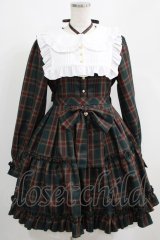 Amavel / Dolly Holidayチェックティアードワンピース（ミドル丈） Free グリーン H-25-04-28-012-CA-OP-NS-ZH