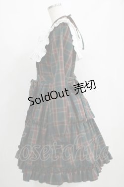 画像2: Amavel / Dolly Holidayチェックティアードワンピース（ミドル丈） Free グリーン H-25-04-28-012-CA-OP-NS-ZH