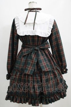 画像3: Amavel / Dolly Holidayチェックティアードワンピース（ミドル丈） Free グリーン H-25-04-28-012-CA-OP-NS-ZH