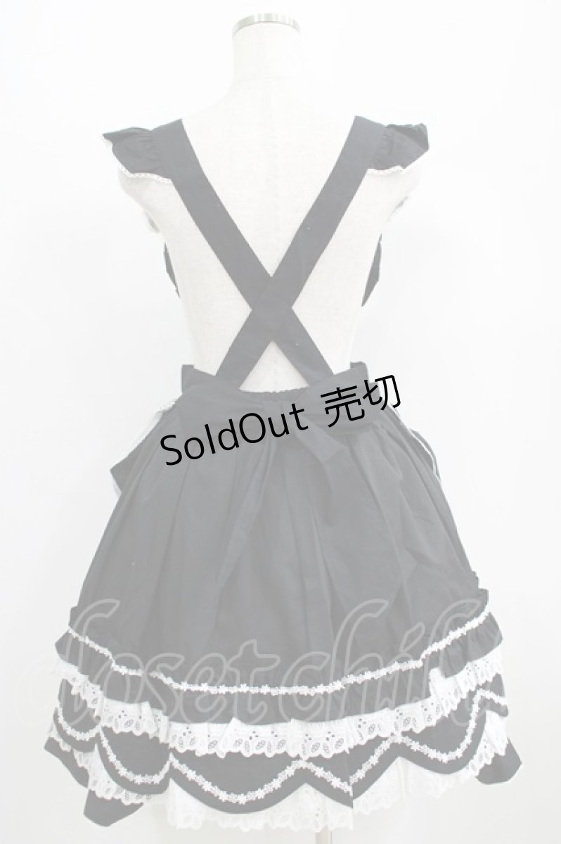 画像3: BABY,THE STARS SHINE BRIGHT / ハートエプロンスカート Free ブラック H-25-04-28-014-BA-OP-NS-ZH (3)