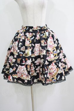 画像1: metamorphose / おかしのお家ミニスカート Free ブラック H-25-04-28-016-ME-SK-NS-ZH