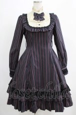 画像1: Victorian maiden / クラシカルドールレジメンタルドレス Free ネイビー H-25-04-28-002-CL-OP-NS-ZH (1)