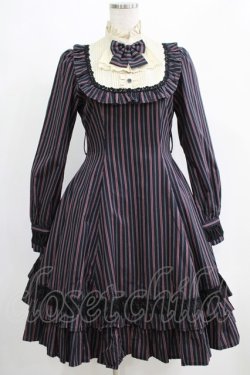 画像1: Victorian maiden / クラシカルドールレジメンタルドレス Free ネイビー H-25-04-28-002-CL-OP-NS-ZH