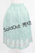 axes femme / クリームソーダ柄スカート M グリーン H-25-04-28-019-AX-SK-NS-ZH