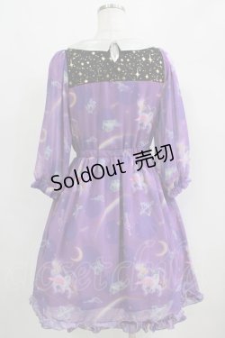 画像3: 6％DOKIDOKI / シフォンワンピース Free パープル H-25-04-28-024-LO-OP-NS-ZH