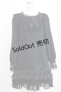 BABY,THE STARS SHINE BRIGHT / ドットシフォンワンピース Free ブラック H-25-04-28-025-BA-OP-NS-ZH