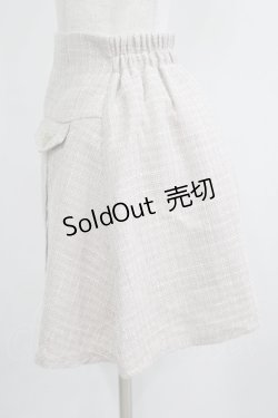 画像2: axes femme POETIQUE / フラップデザインツィードスカート M ピンク H-25-04-28-026-AX-SK-NS-ZH