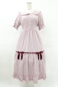 axes femme POETIQUE / コットンレースデザインワンピース M ラベンダー H-25-04-29-047-AX-OP-NS-ZH