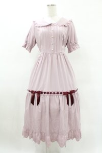 axes femme POETIQUE / コットンレースデザインワンピース M ラベンダー H-25-04-29-047-AX-OP-NS-ZH