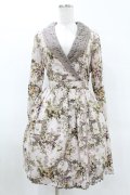 axes femme / ボタニカル柄カシュクールワンピース M ピンク H-25-04-29-048-AX-OP-NS-ZH