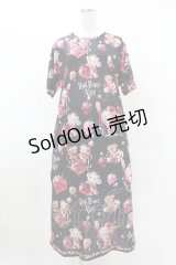 Royal Princess Alice / Skull Psycho Strawberry Spinコラボ カットソーワンピース Free ブラック H-25-04-29-049-LO-OP-NS-ZH
