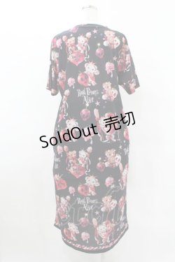 画像2: Royal Princess Alice / Skull Psycho Strawberry Spinコラボ カットソーワンピース Free ブラック H-25-04-29-049-LO-OP-NS-ZH