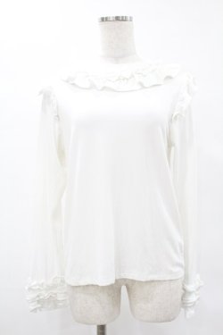 画像1: axes femme kawaii / フリルリボンカットプル M オフ H-25-04-29-055-AX-TO-NS-ZH
