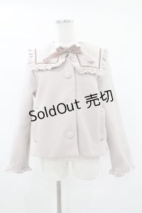 m petit by misako / セーラー襟ショートコート L ピンク H-25-04-29-058-LO-CO-NS-ZT-C030