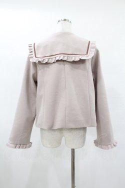 画像2: m petit by misako / セーラー襟ショートコート L ピンク H-25-04-29-058-LO-CO-NS-ZH