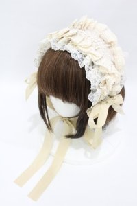 Hoshibako Works / リリアンヌ姉妹ヘッドドレス  アイボリー H-25-04-29-014-0-AC-NS-ZH