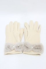 m petit by misako / AMリボンパールツキグローブ  ベージュ H-25-04-29-026-LO-ZA-NS-ZH