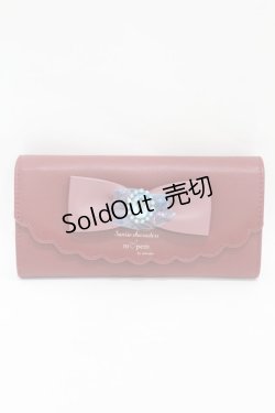 画像1: m petit by misako / サンリオキャラクターズコラボ ハローキティ TT*AMスカラップフラップウォレット  レッド H-25-04-29-027-LO-ZA-NS-ZH
