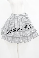 Angelic Pretty / タータンチェックハートポッケスカート Free グレー H-25-05-01-026-AP-SK-NS-ZH