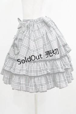 画像2: Angelic Pretty / タータンチェックハートポッケスカート Free グレー H-25-05-01-026-AP-SK-NS-ZH