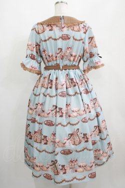 画像3: axes femme kawaii / お菓子の家柄ワンピース M サックス H-25-05-01-003-AX-OP-NS-ZH