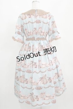 画像3: axes femme kawaii / お菓子の家柄ワンピース M サックス H-25-05-01-003-AX-OP-NS-ZH