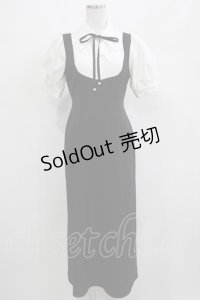 EATME / スキッパーブラウスレイヤードワンピース S ブラック H-25-05-01-028-LO-OP-NS-ZH