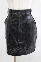 Melt the lady / レザータッチスカート S ブラック H-25-05-01-033-PU-SK-NS-ZH
