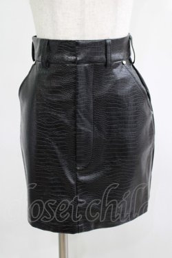 画像1: Melt the lady / レザータッチスカート S ブラック H-25-05-01-033-PU-SK-NS-ZH