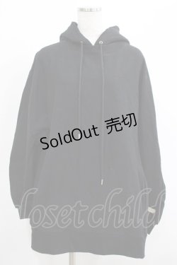 画像1: Melt the lady / ロゴプレートパーカーワンピース Free ブラック H-25-05-01-036-PU-OP-NS-ZH