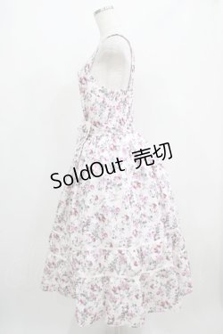 画像2: axes femme / ビッグリボン×ローズジャンパースカート【mobility限定商品】 Free ピンク H-25-05-01-004-AX-OP-NS-ZH