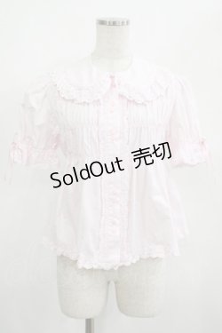 画像1: BABY,THE STARS SHINE BRIGHT / 袖取り外しベビードールブラウス S ピンク H-25-05-01-042-BA-BL-NS-ZH