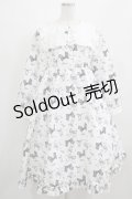 Lovely Tency / 眞白ありすコラボ/リボンプリントワンピース L オフ H-25-05-01-005-GO-OP-NS-ZH