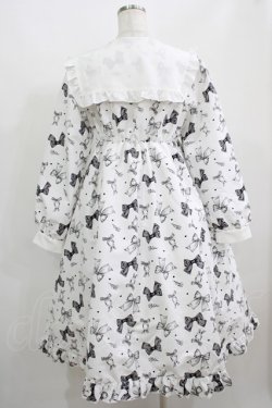 画像3: Lovely Tency / 眞白ありすコラボ/リボンプリントワンピース L オフ H-25-05-01-005-GO-OP-NS-ZH