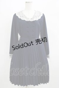 an another angelus / レース襟プリーツワンピース Free ネイビー H-25-05-01-053-CA-OP-NS-ZH
