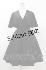 Sheglit / "Priere"ケープショートワンピース M 黒 H-25-05-01-1037-EL-OP-KB-ZH