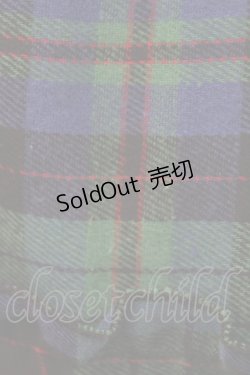 画像3: NieR Clothing / チェック切替ワンピース F 黒×緑 H-25-05-01-1039-PU-OP-KB-ZH