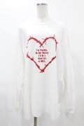MILKBOY / DESTROY MY HEART L.S. TEE L ホワイト H-25-05-01-1045-MB-TO-KB-ZH