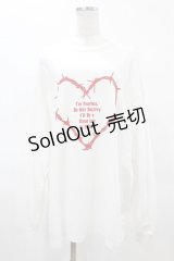 MILKBOY / DESTROY MY HEART L.S. TEE L ホワイト H-25-05-01-1045-MB-TO-KB-ZH