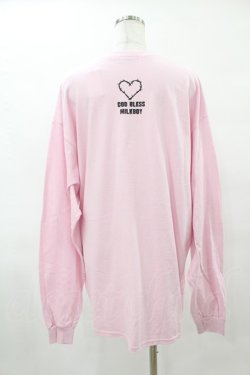 画像2: MILKBOY / DESTROY MY HEART L.S. TEE L ライトピンク H-25-05-01-1046-MB-TO-KB-ZH