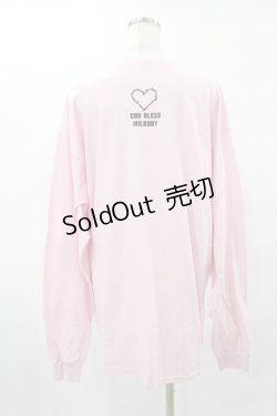 画像2: MILKBOY / DESTROY MY HEART L.S. TEE L ライトピンク H-25-05-01-1046-MB-TO-KB-ZH